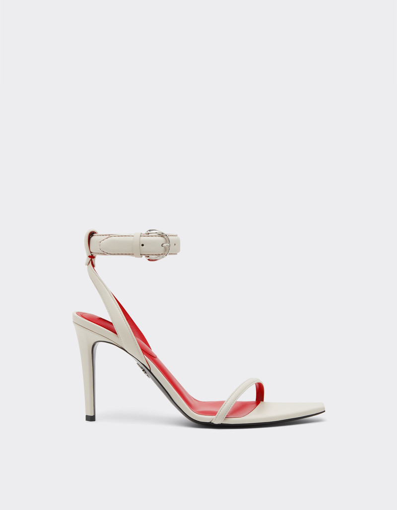 Nappa leather heeled sandals 1