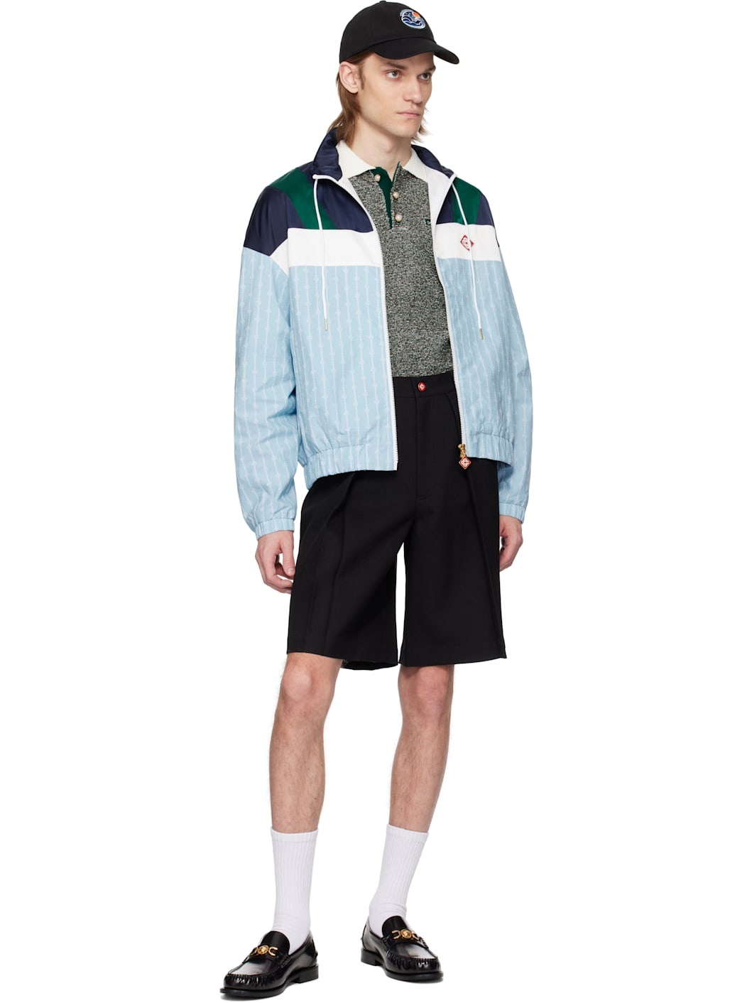 Multicolor Pinstripe Laurel Track Jacket - 4