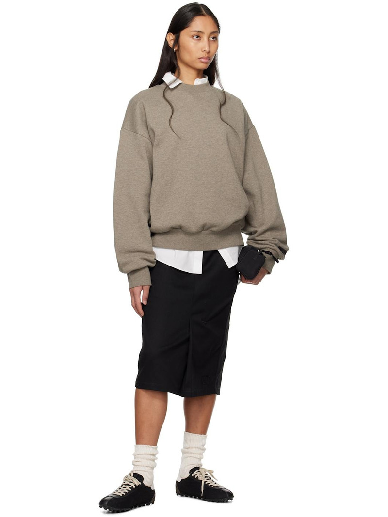 Gray Classic Crewneck Sweatshirt 5