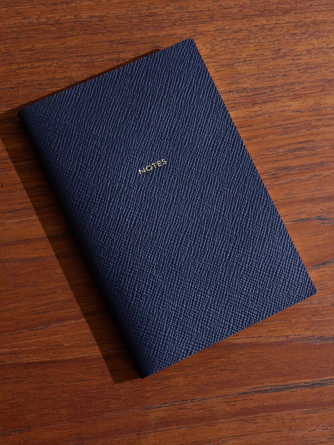 Chelsea Cross-Grain Leather Notebook - 1