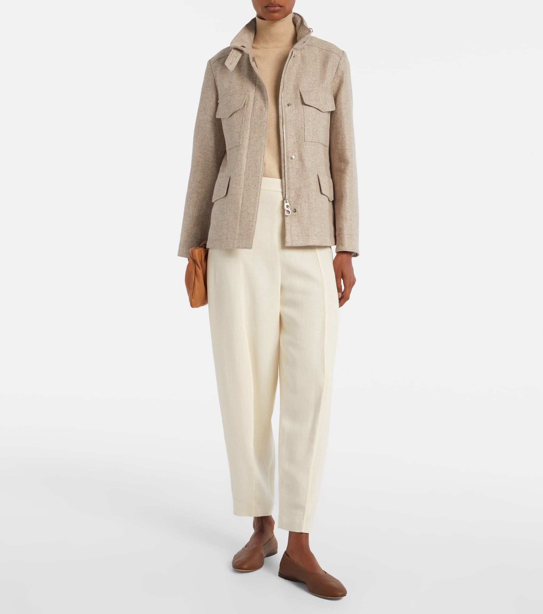 Traveller Mini linen and cotton jacket - 2