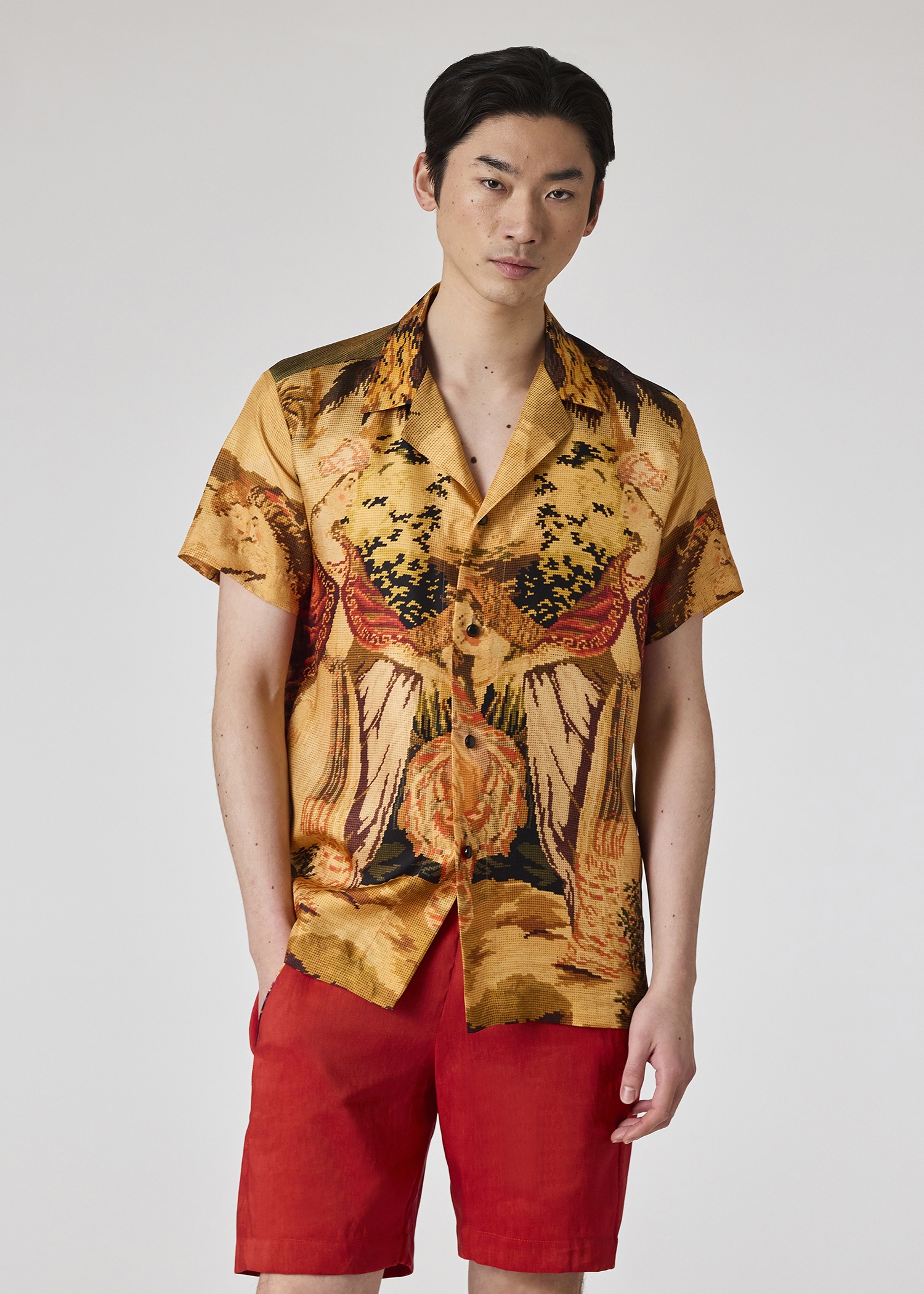 Daniel Hanson For Paul Smith - Tapestry Print Silk Pyjama Shirt - 3