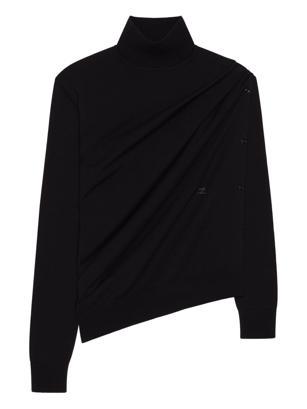asymmetric turtleneck sweater - 6