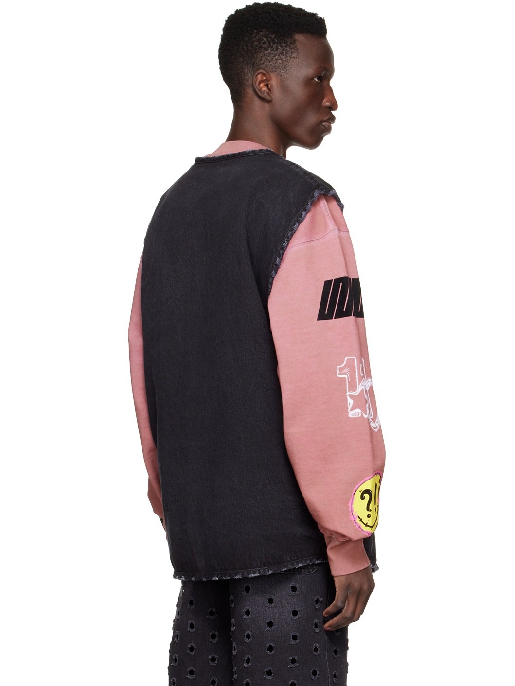 【関税込み】We11done ブラック シングルブレスト ベスト We11done Black Cotton Vest | REVERSIBLE