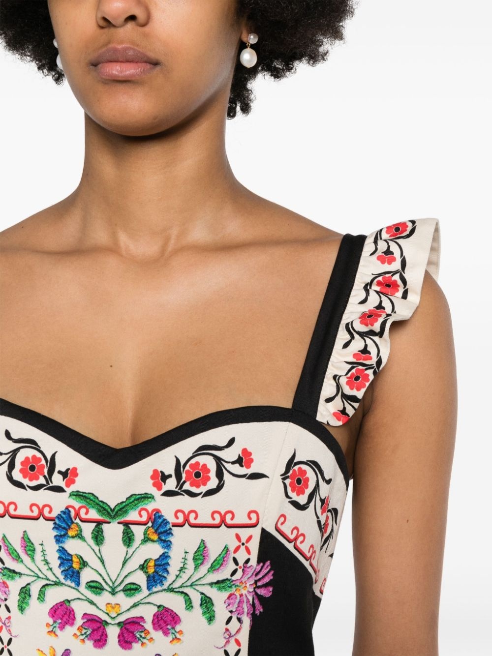 La DoubleJ Gingerbread floral maxi dress | REVERSIBLE