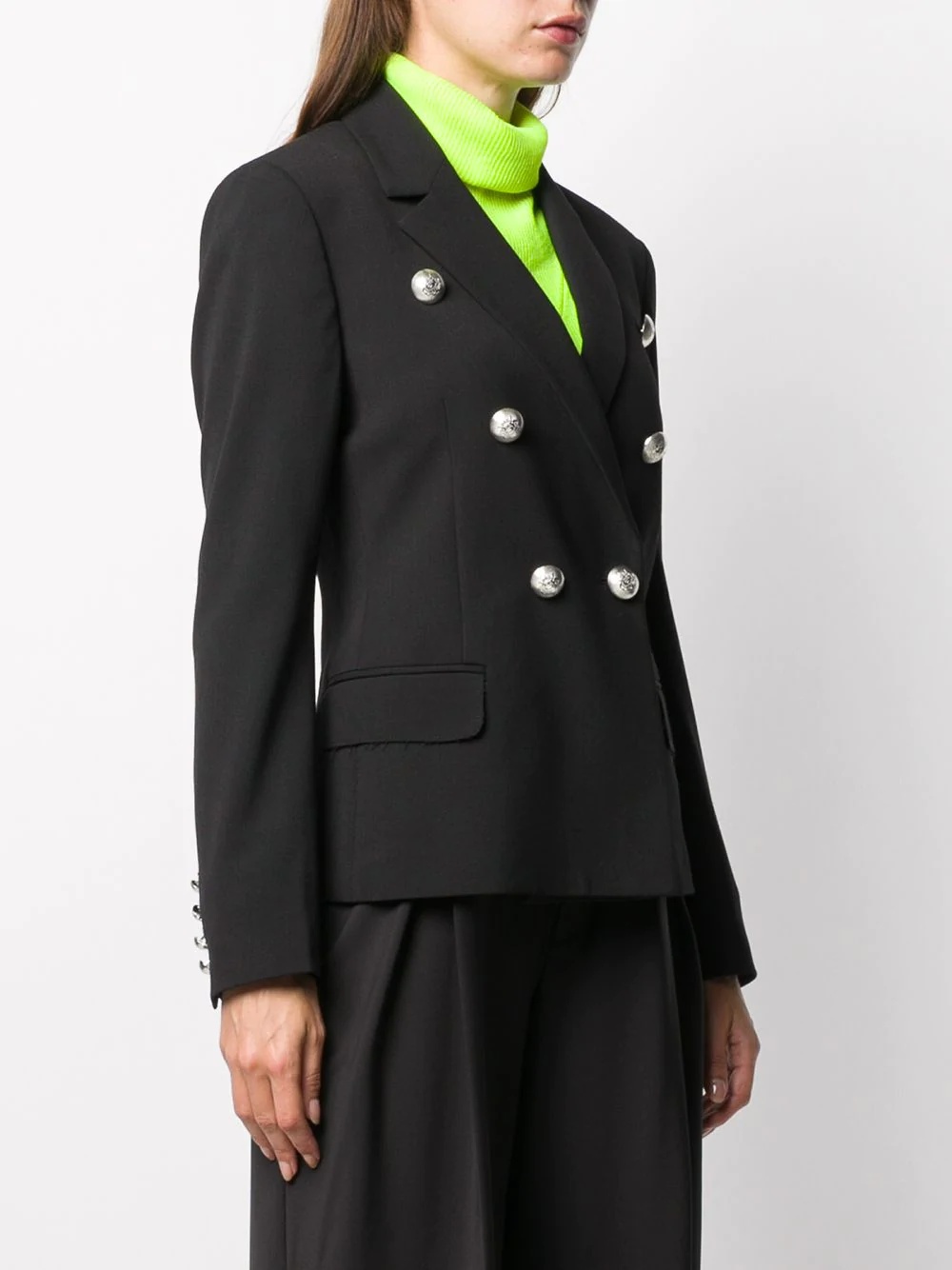 long-sleeved double buttoned jacket - 3