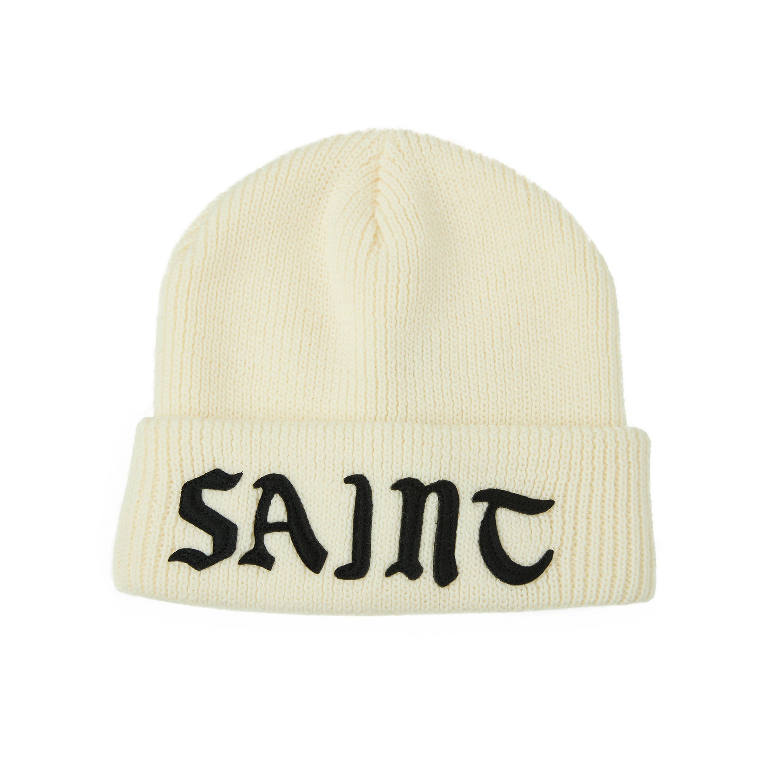WHITE WOOL BEANIE - 3