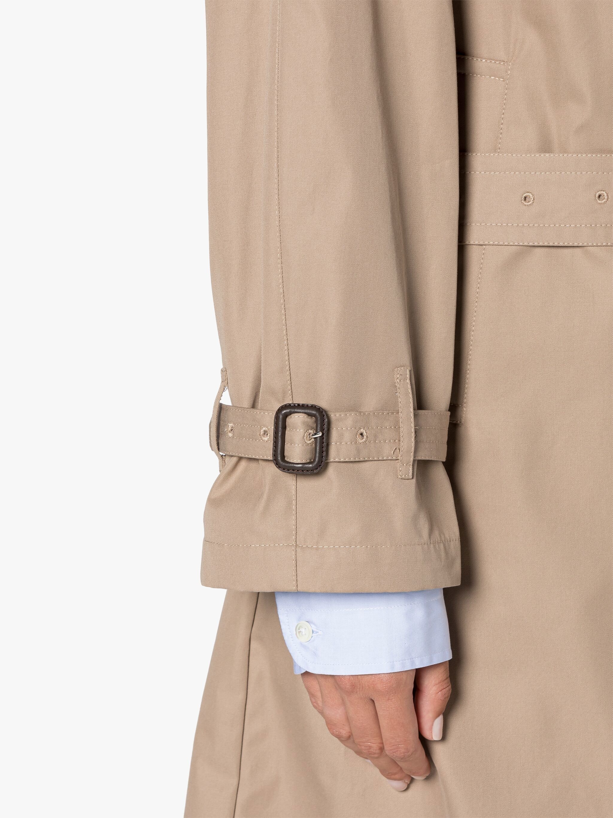 JAMIE-U SAND COTTON OVERSIZED TRENCH COAT - 4