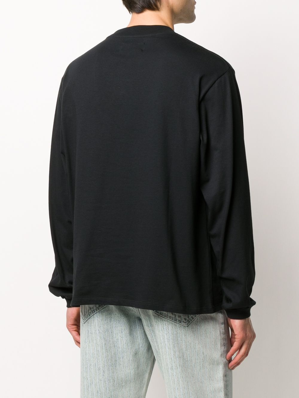 embroidered long-sleeve sweatshirt - 4