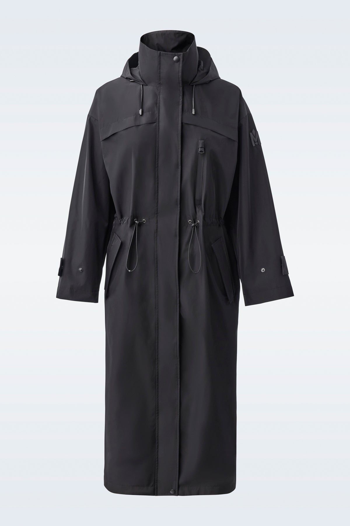 BREENA Long oversized raincoat with hood - 1