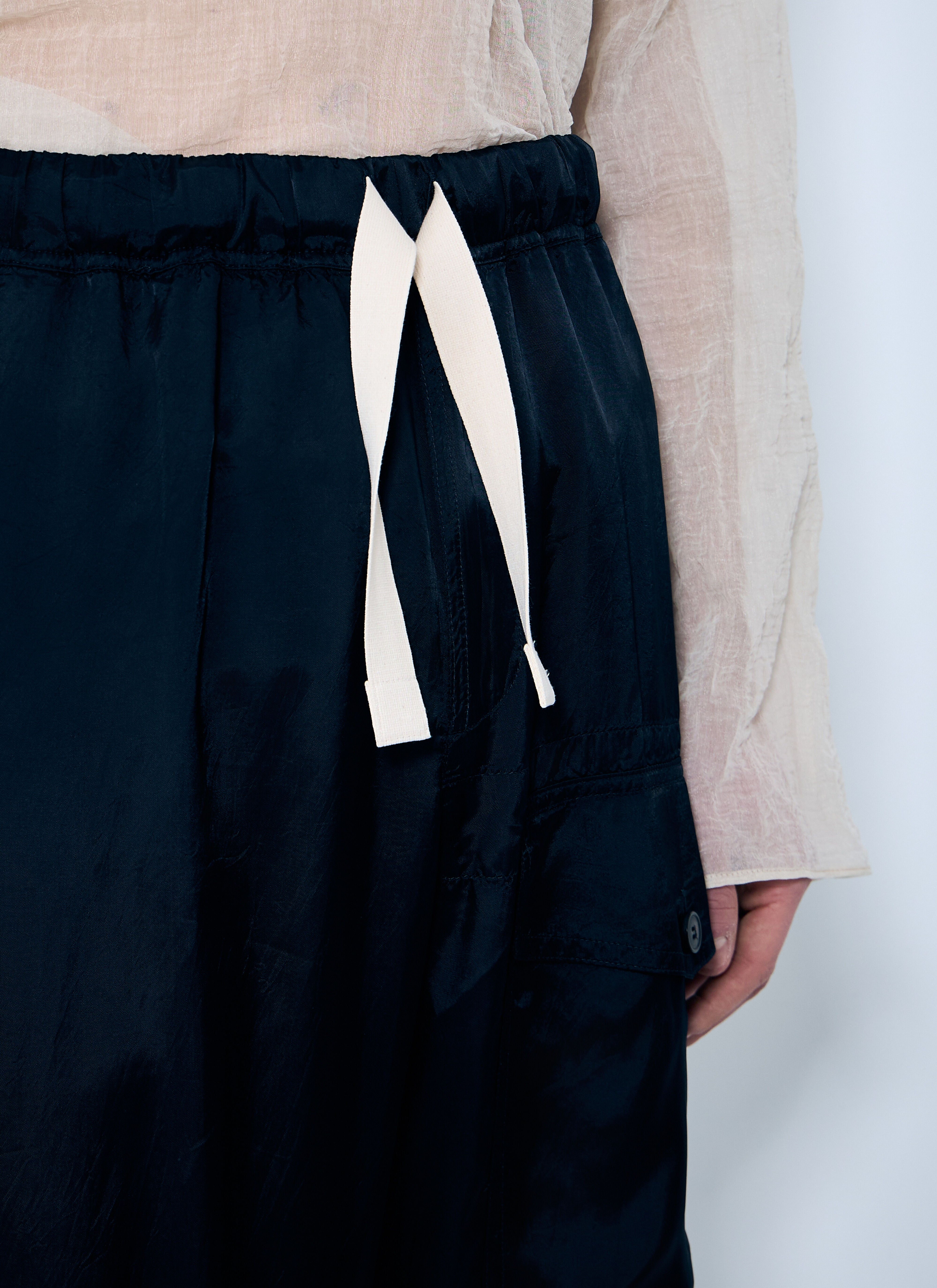 Dries Van Noten Men Satin Pants - 5