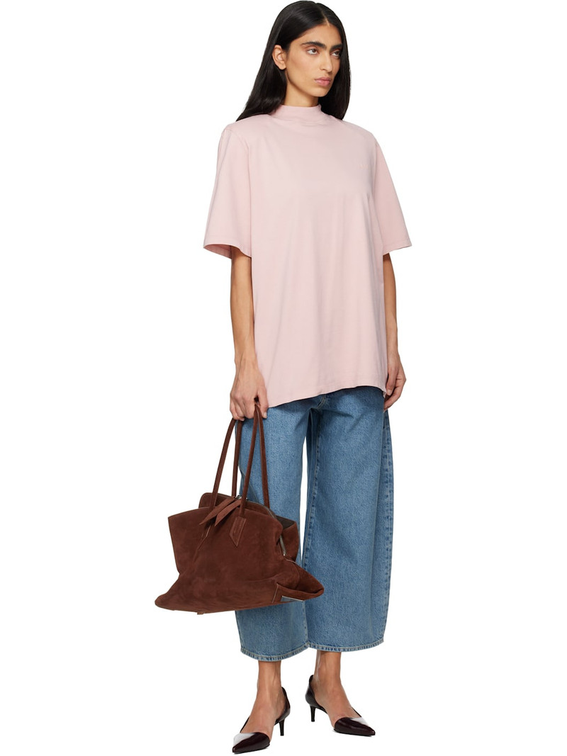 THE ATTICO Pink Padded Shoulder T-shirt outlook