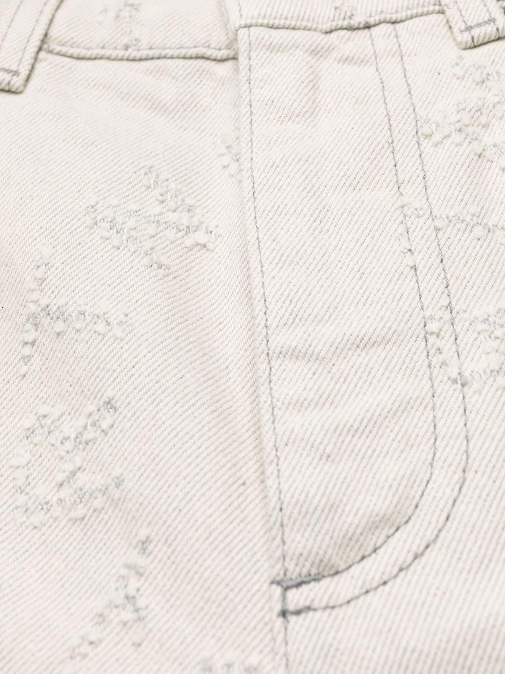 logo flared high-waisted trousers - 5
