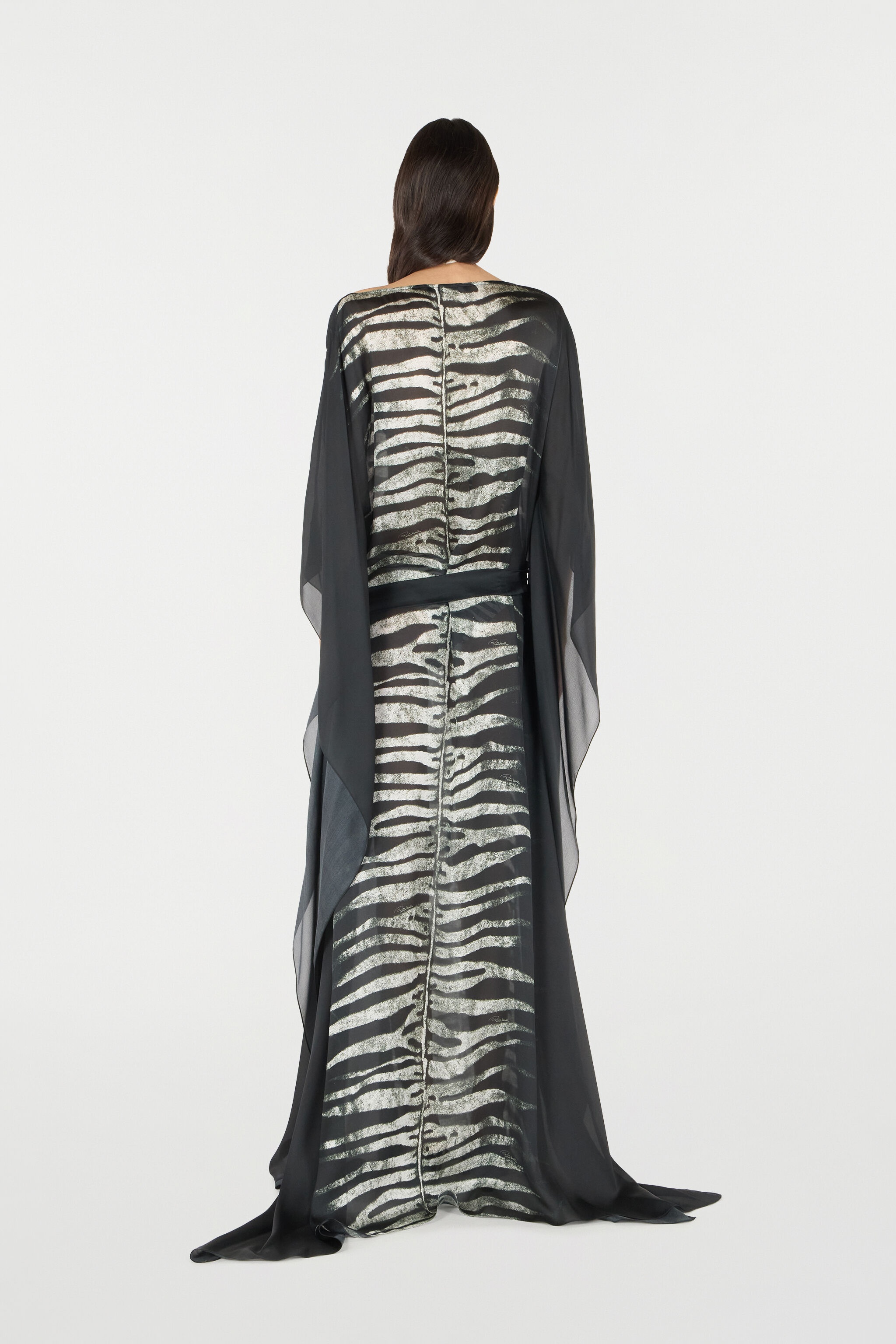 Dress With Belt And Zebra Print - 4