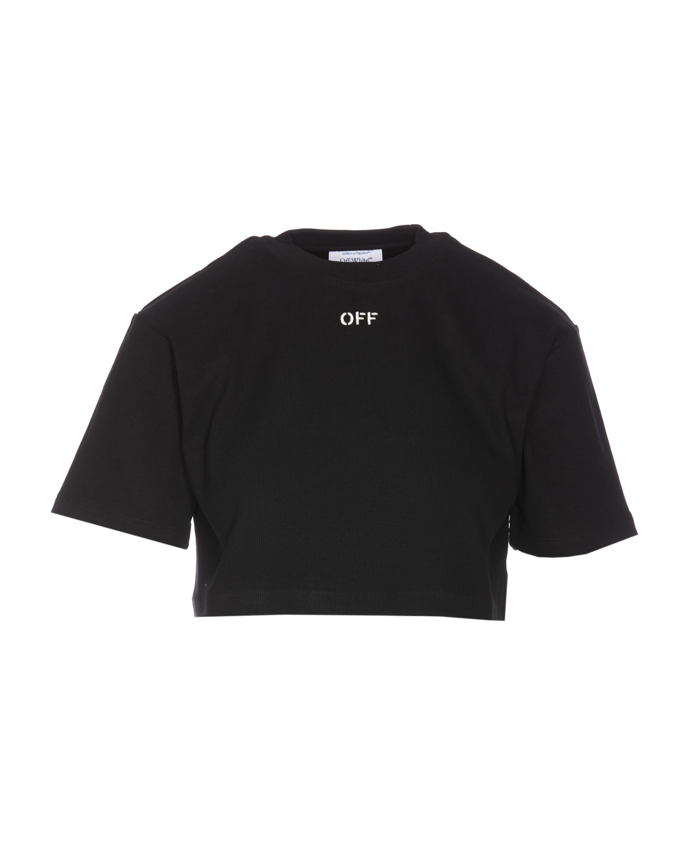 Off Stamp Logo Cropped T-shirt - 1