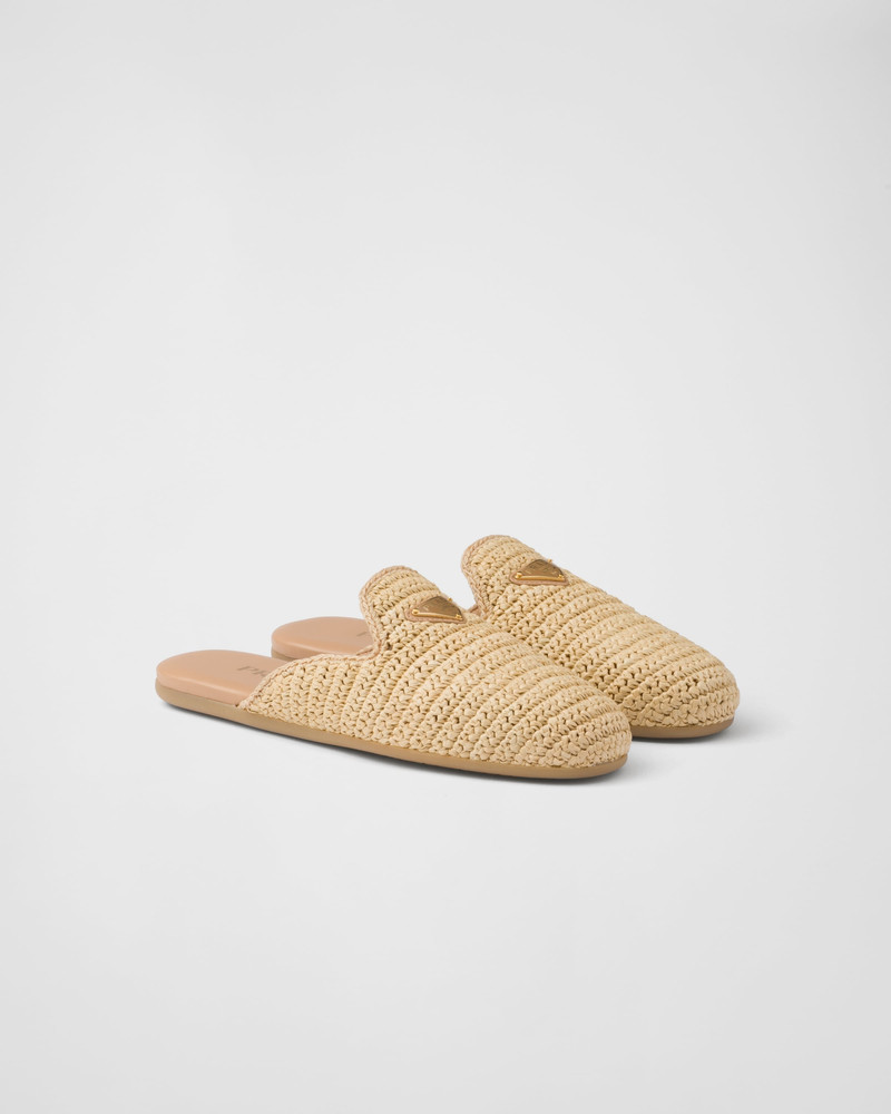 Woven fabric mules 1