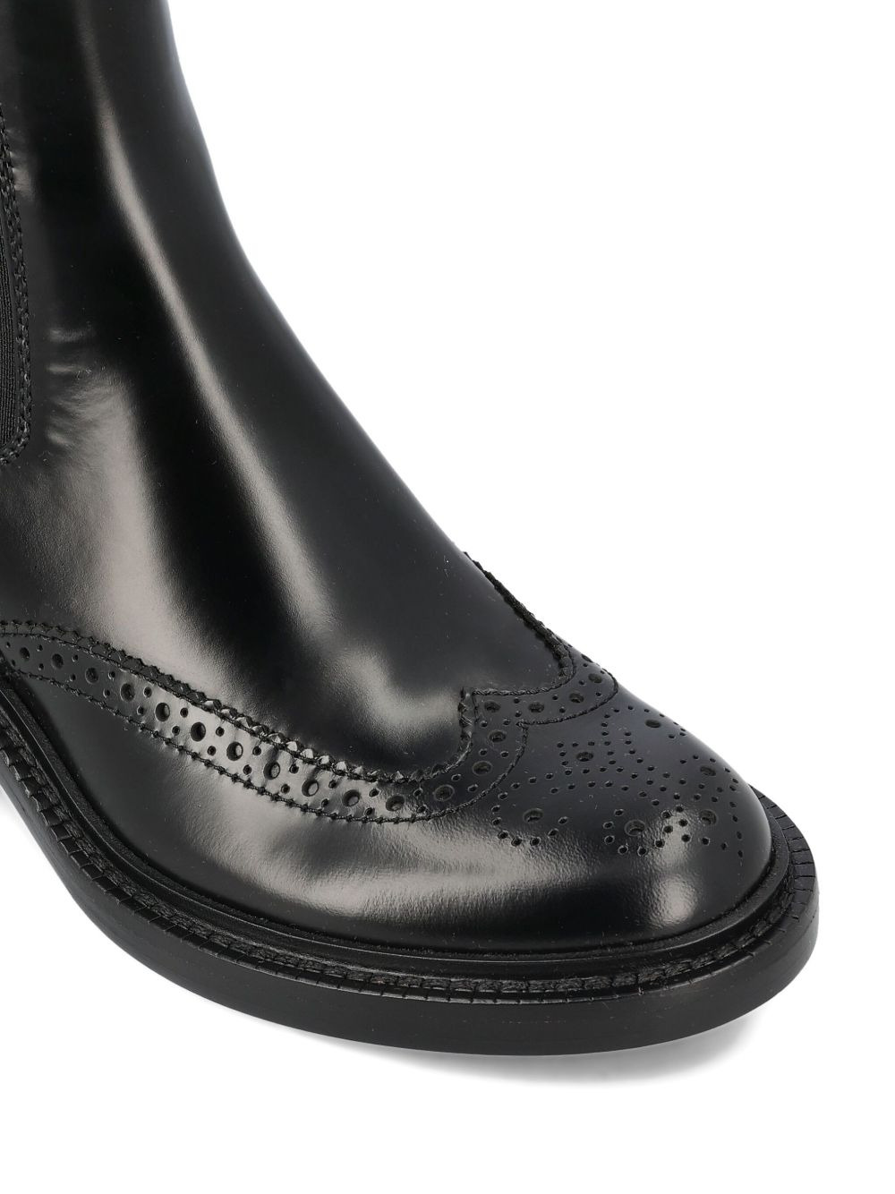 50mm Vicent leather brogue chelsea boots - 3