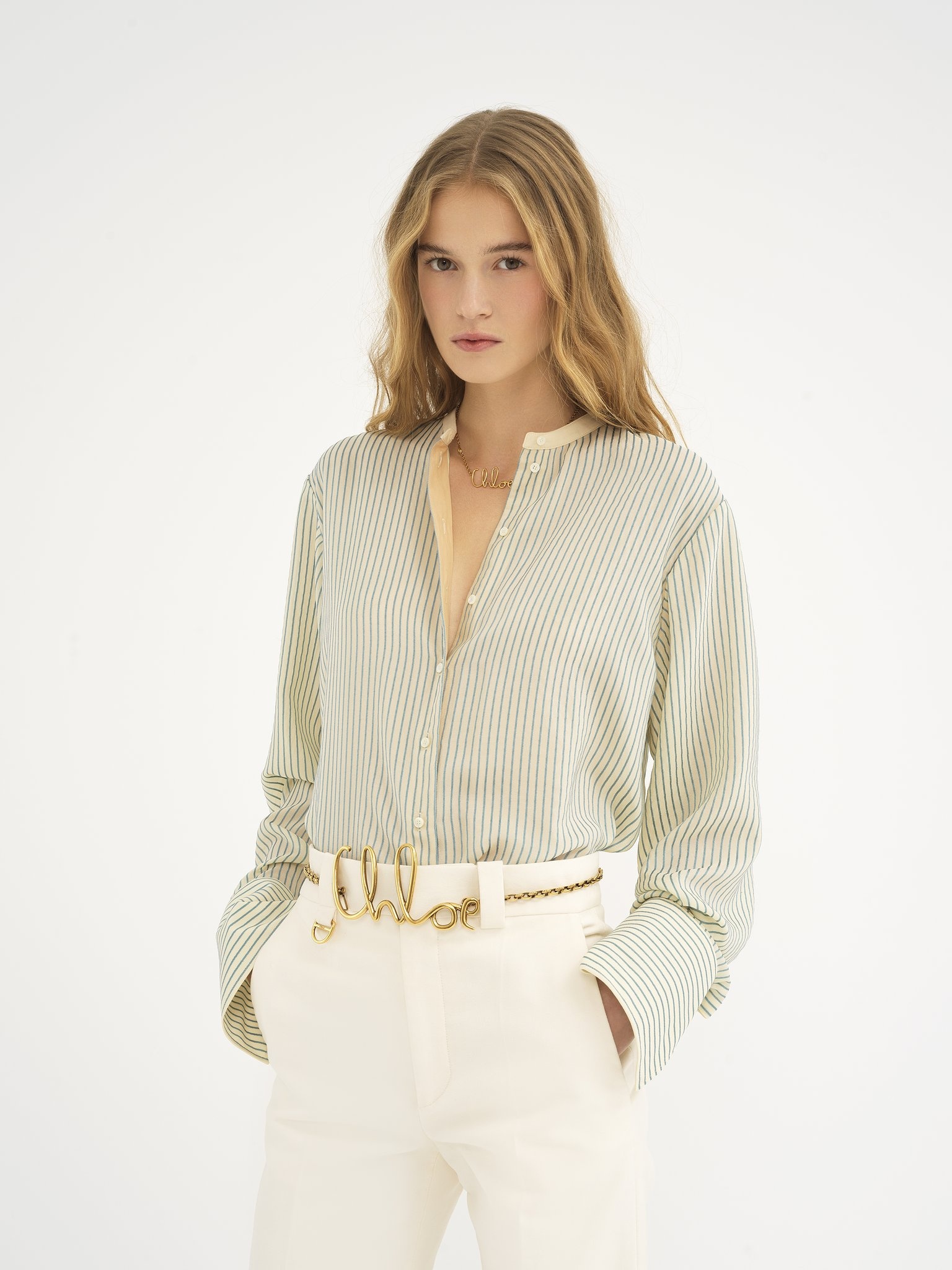 OVERSIZED BLOUSE IN SILK - 4