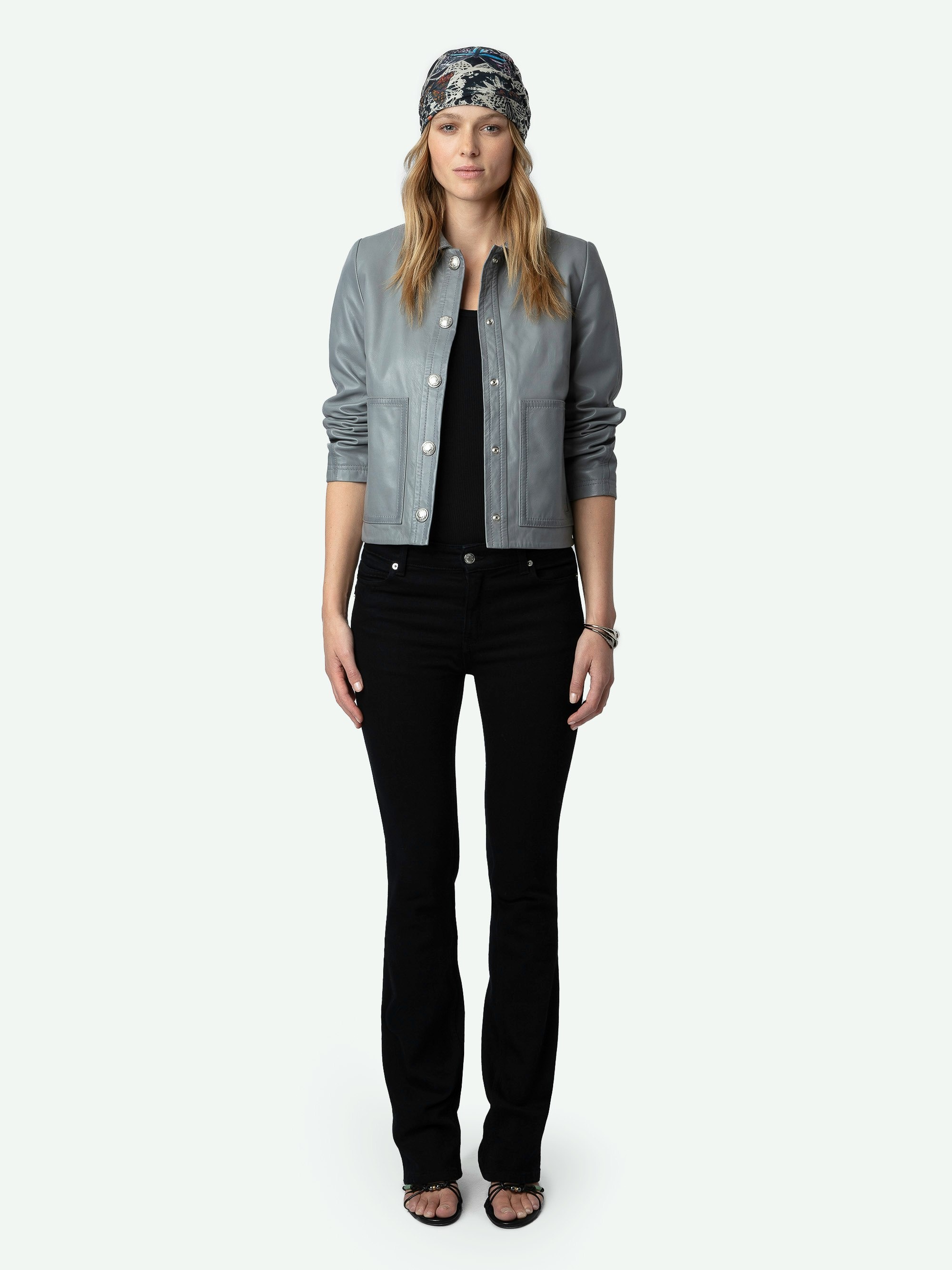 Litchi Leather Jacket - 2