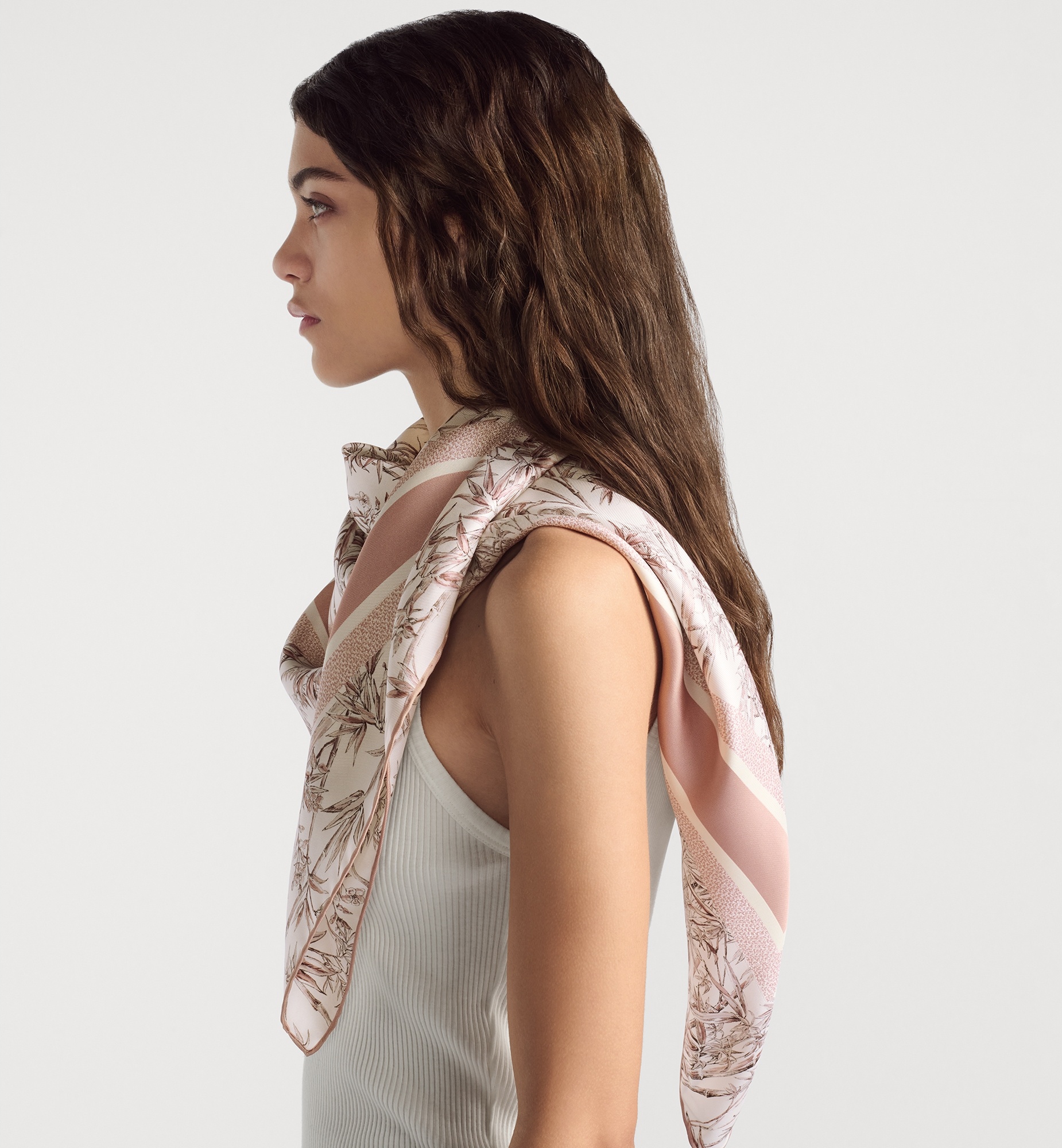 Toile de Jouy Natura 90 Square Scarf - 3