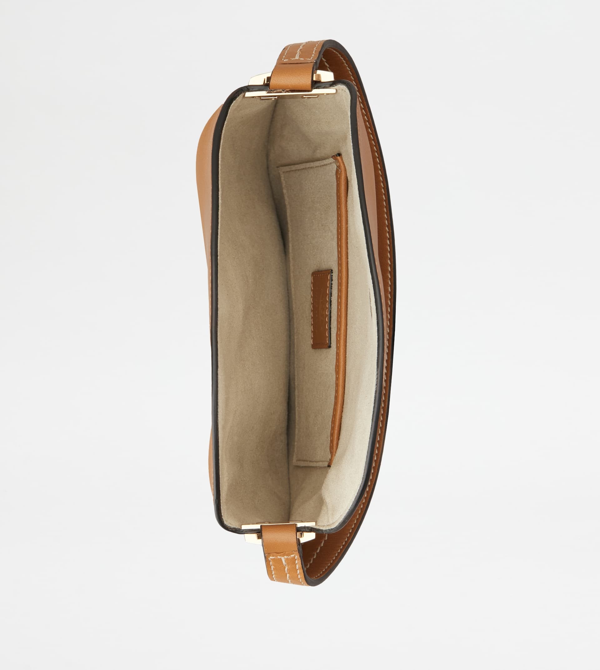 HOBO BAG TOD'S T CASE IN LEATHER MICRO - BROWN - 5