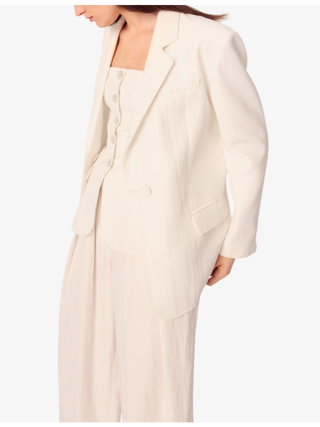 Single-Breasted Relaxed-Fit Woven Blazer - 3