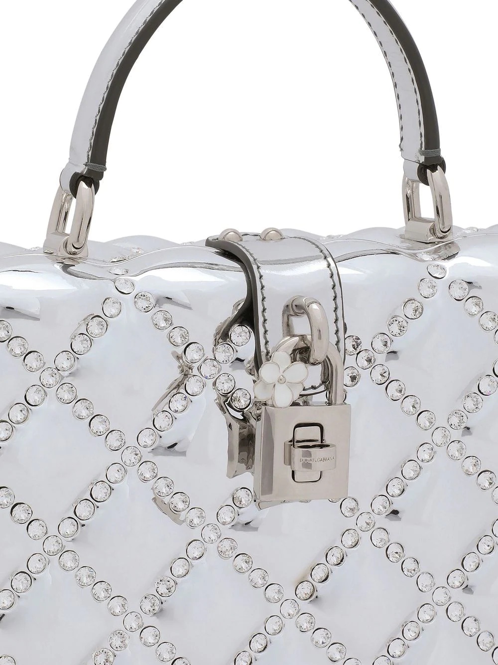resin rhinestone-embellished Dolce Box bag - 5