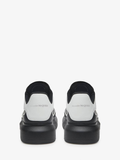 Alexander McQueen Men's Oversized Sneaker in Black/white outlook