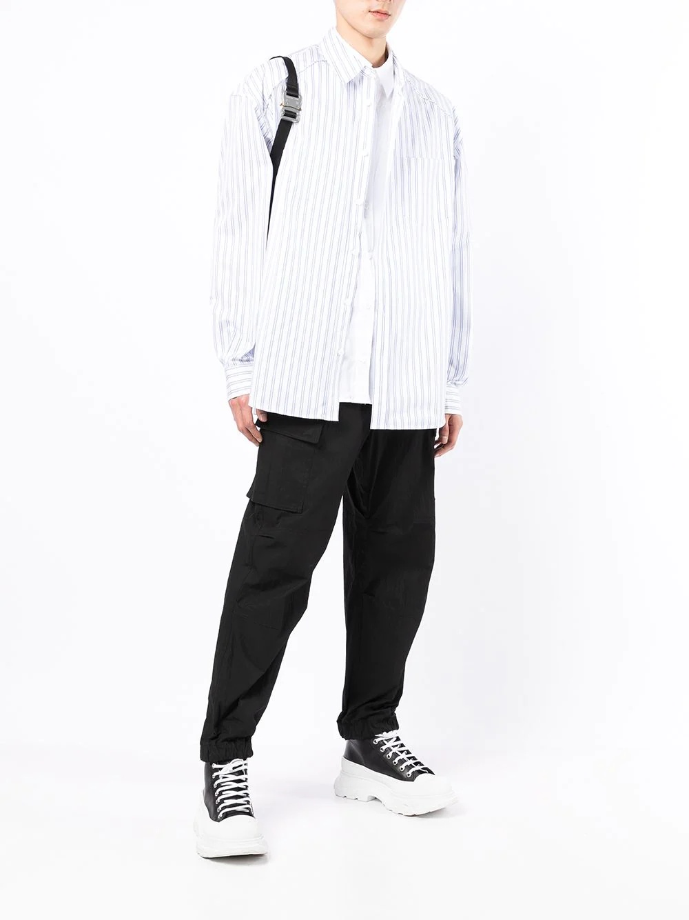 striped long-sleeve shirt - 2