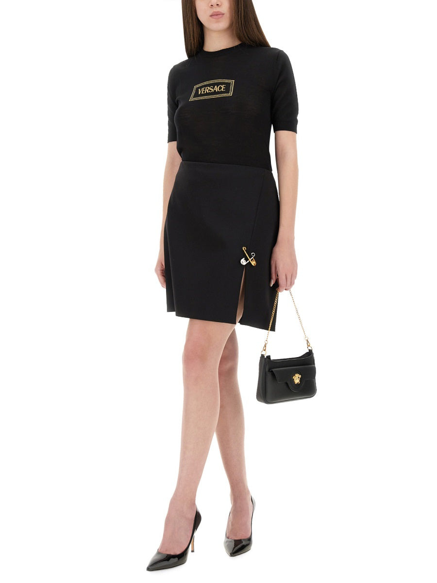 Versace Women Logo Knit T-Shirt - 2