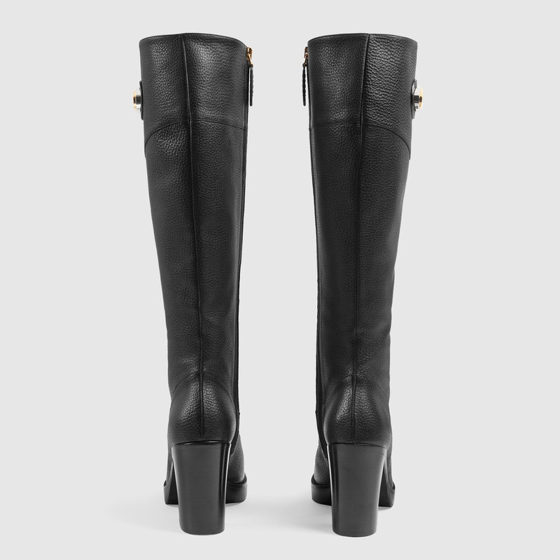 Women's knee-high boot with Interlocking G 4