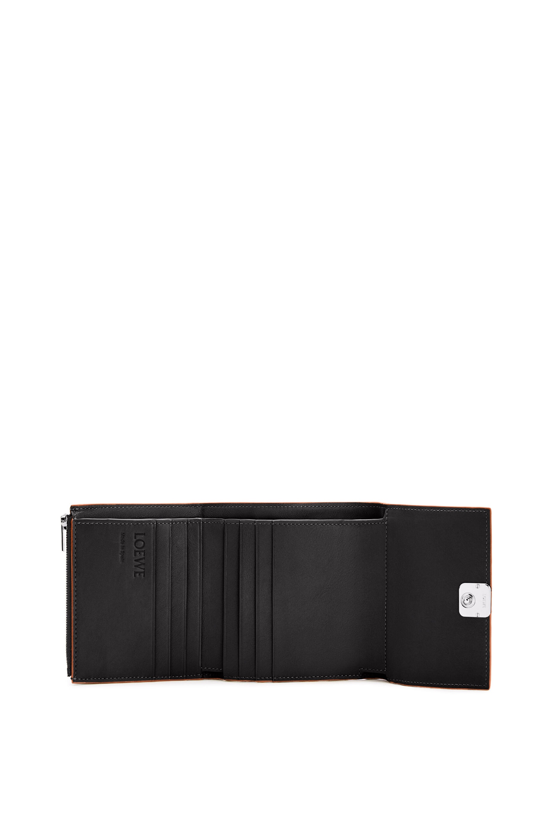 Anagram square 8 cc wallet in pebble grain calfskin - 4