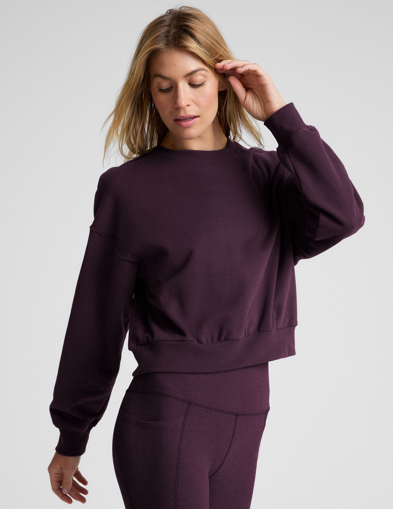 BEYOND YOGA LuxeFleece Crewneck Sweatshirt outlook