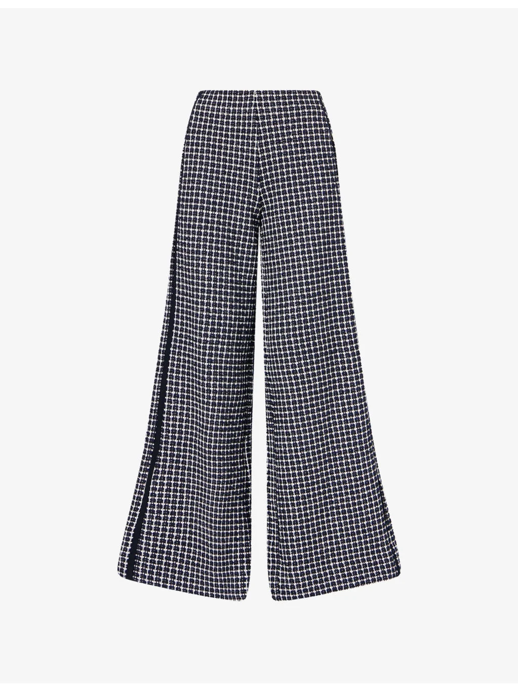 Textured Wide-Leg Jacquard-Jersey Trousers - 1