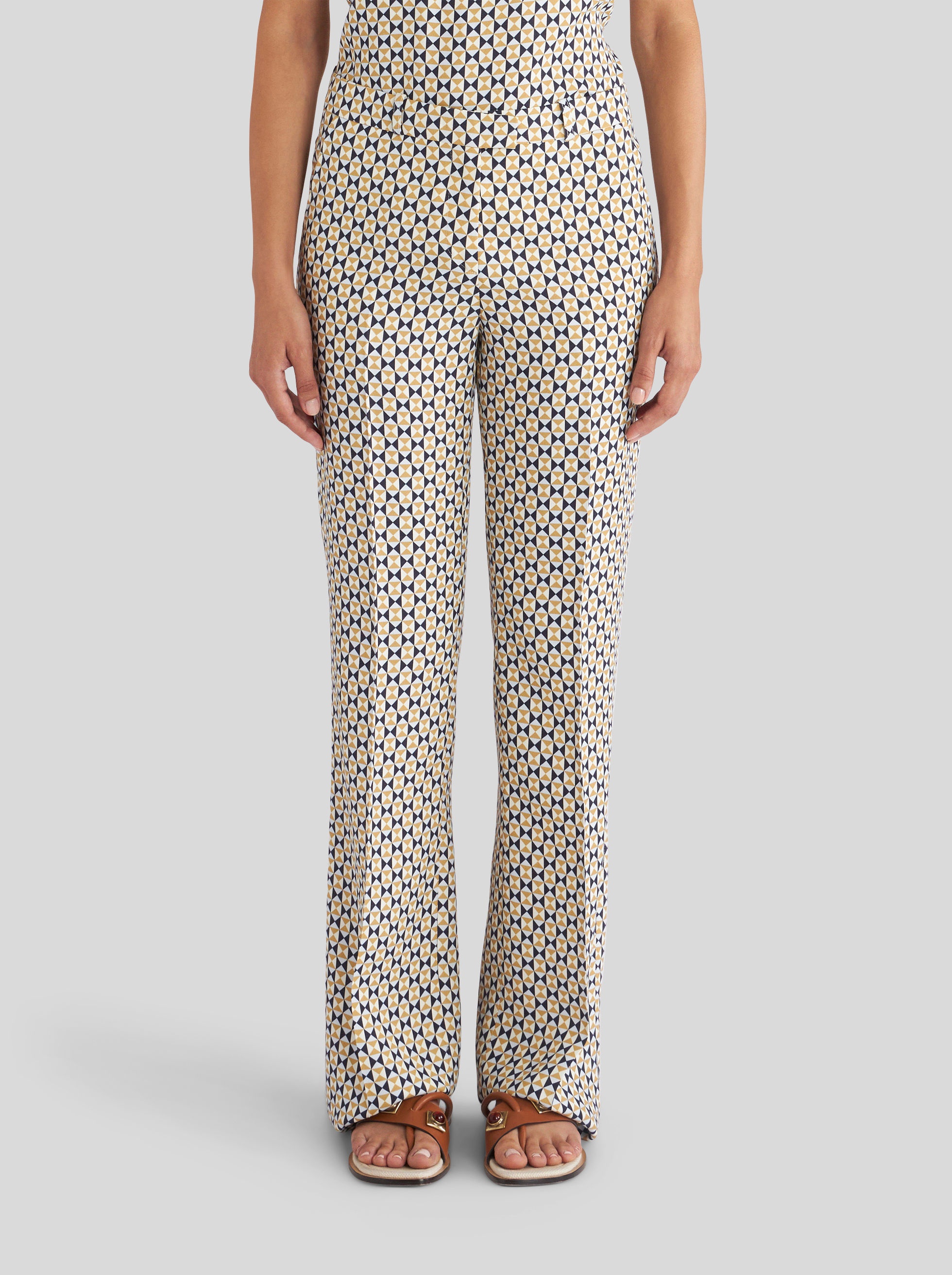 TAILORED TROUSERS WITH GEOMETRIC PATTERNS - 2