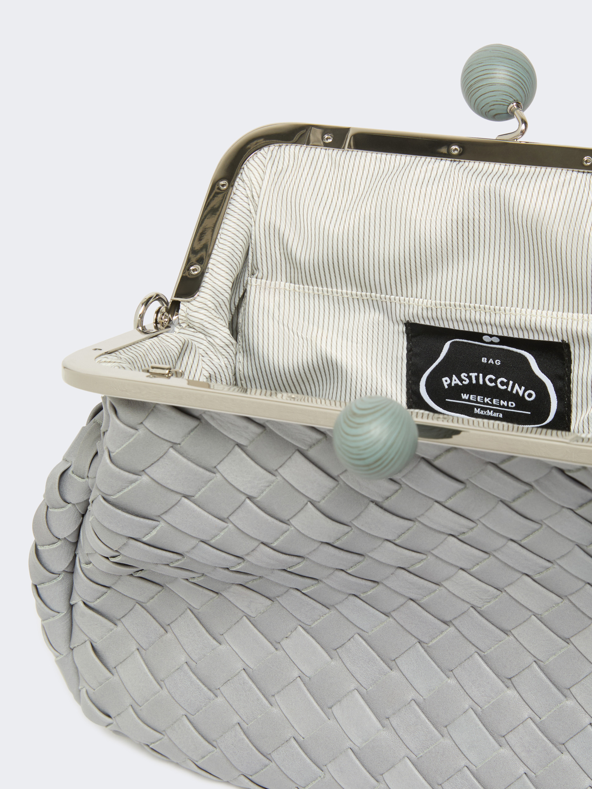 PANCIA Medium woven leather Pasticcino Bag - 6