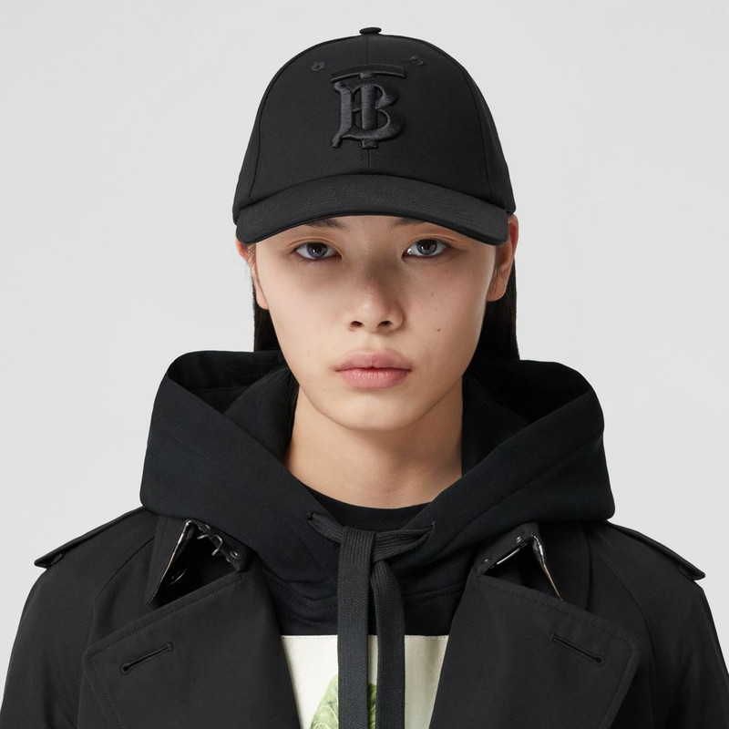 Burberry Monogram Motif Cotton Gabardine Baseball Cap outlook