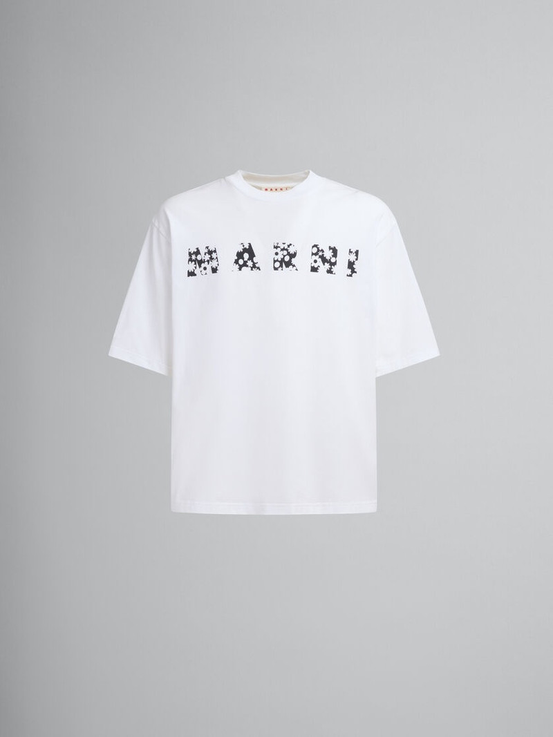 BLACK T-SHIRT WITH POP FIELDS MARNI LOGO 1