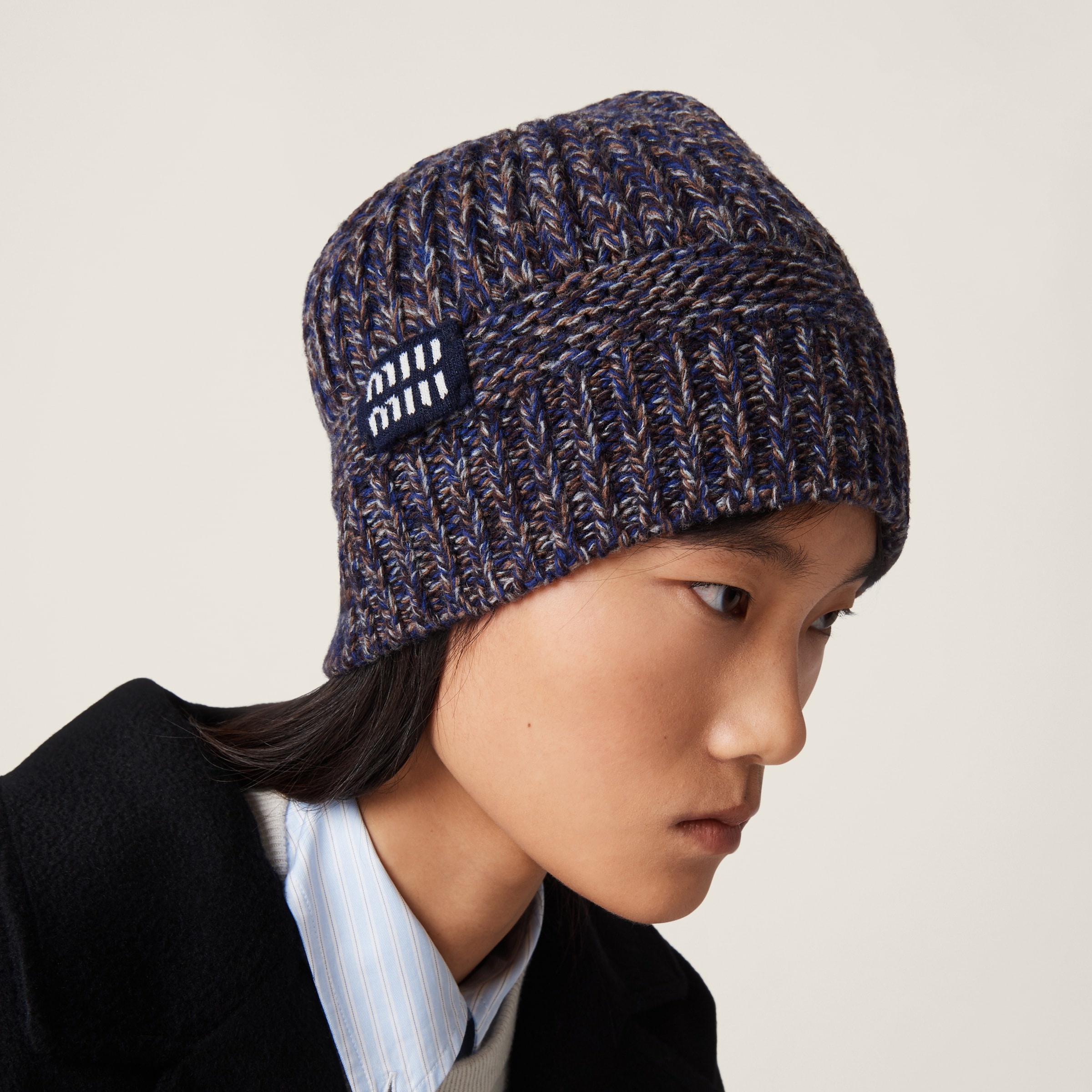 Wool knit beanie - 1