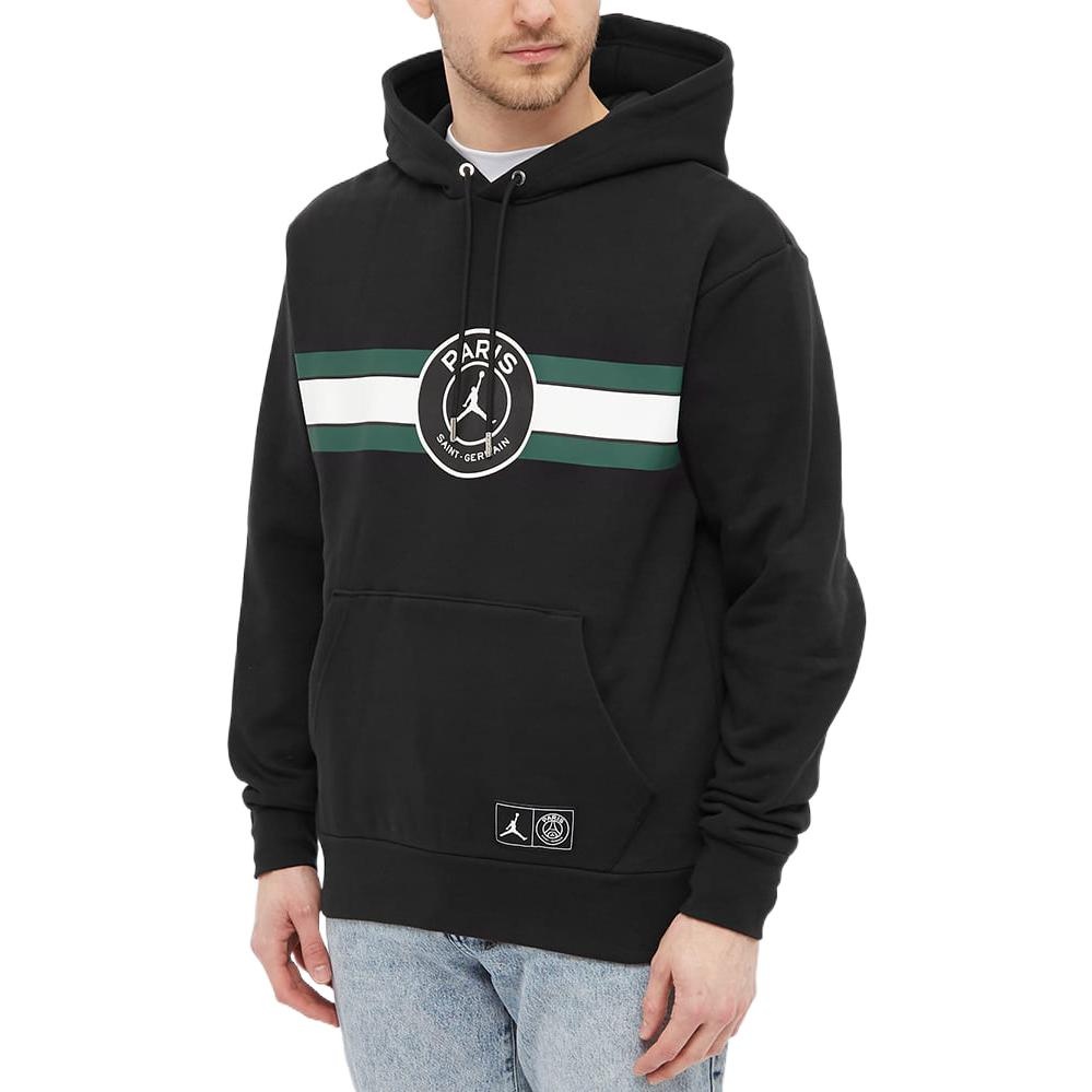 Air Jordan Paris Saint Germain Fleece Pullover Hoodies 'Black' DJ3928-010 - 3