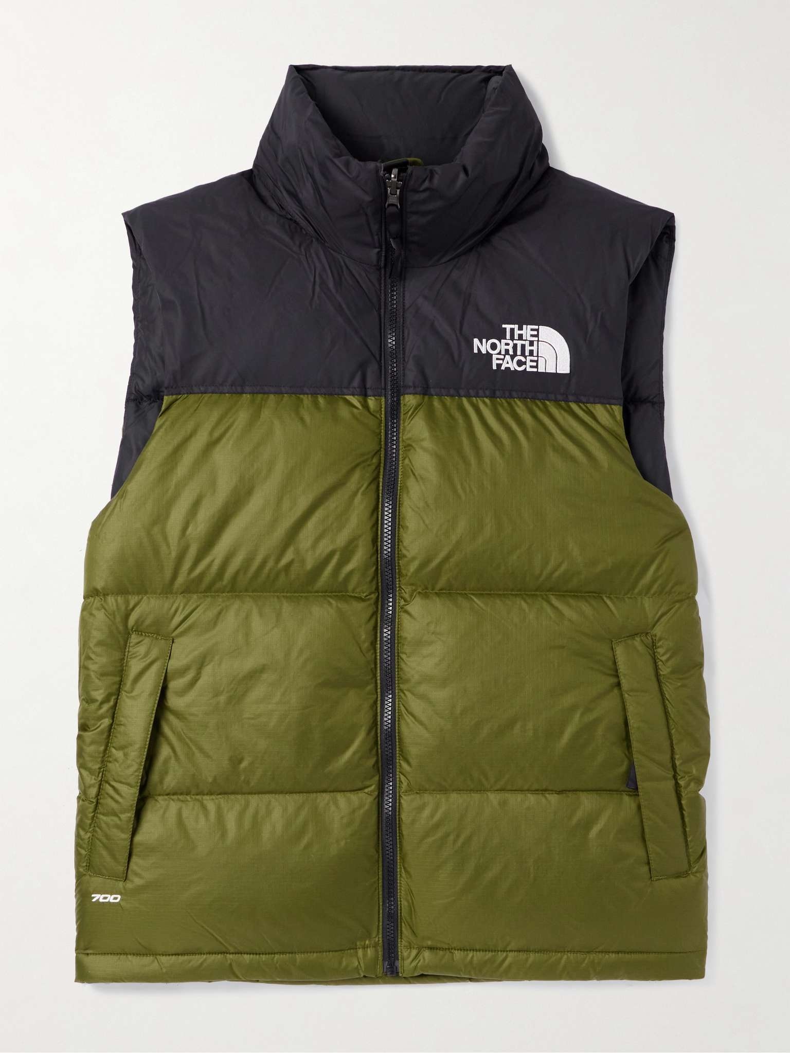 1996 Retro Nuptse Quilted Shell Hooded Down Gilet - 1