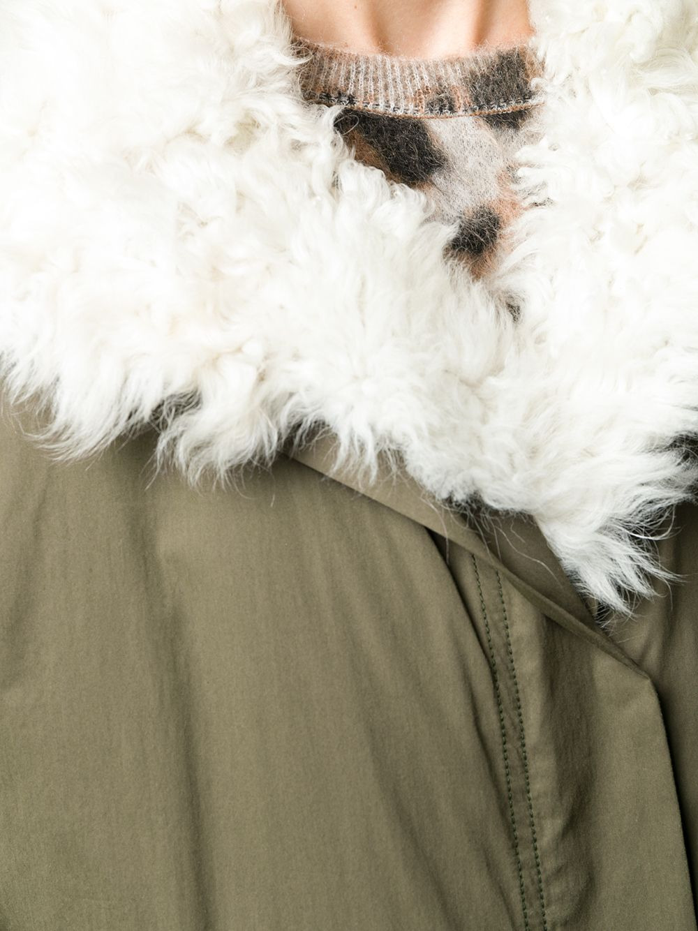 padded military parka - 5