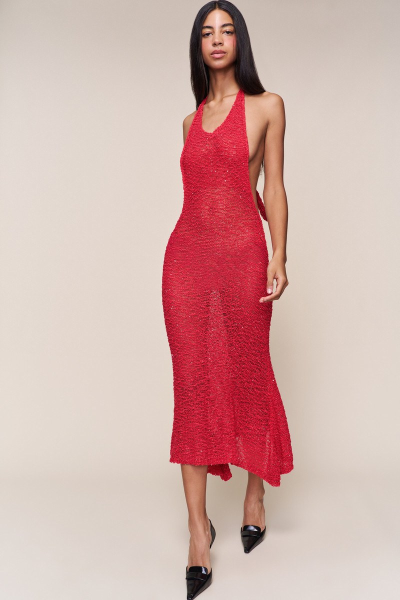 GUIZIO GISELLE SEQUIN DRESS outlook