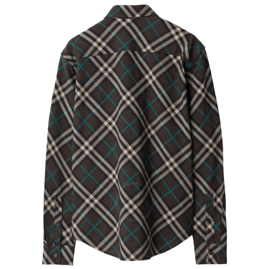 Burberry Check Pattern Button-Up Shirt - 2