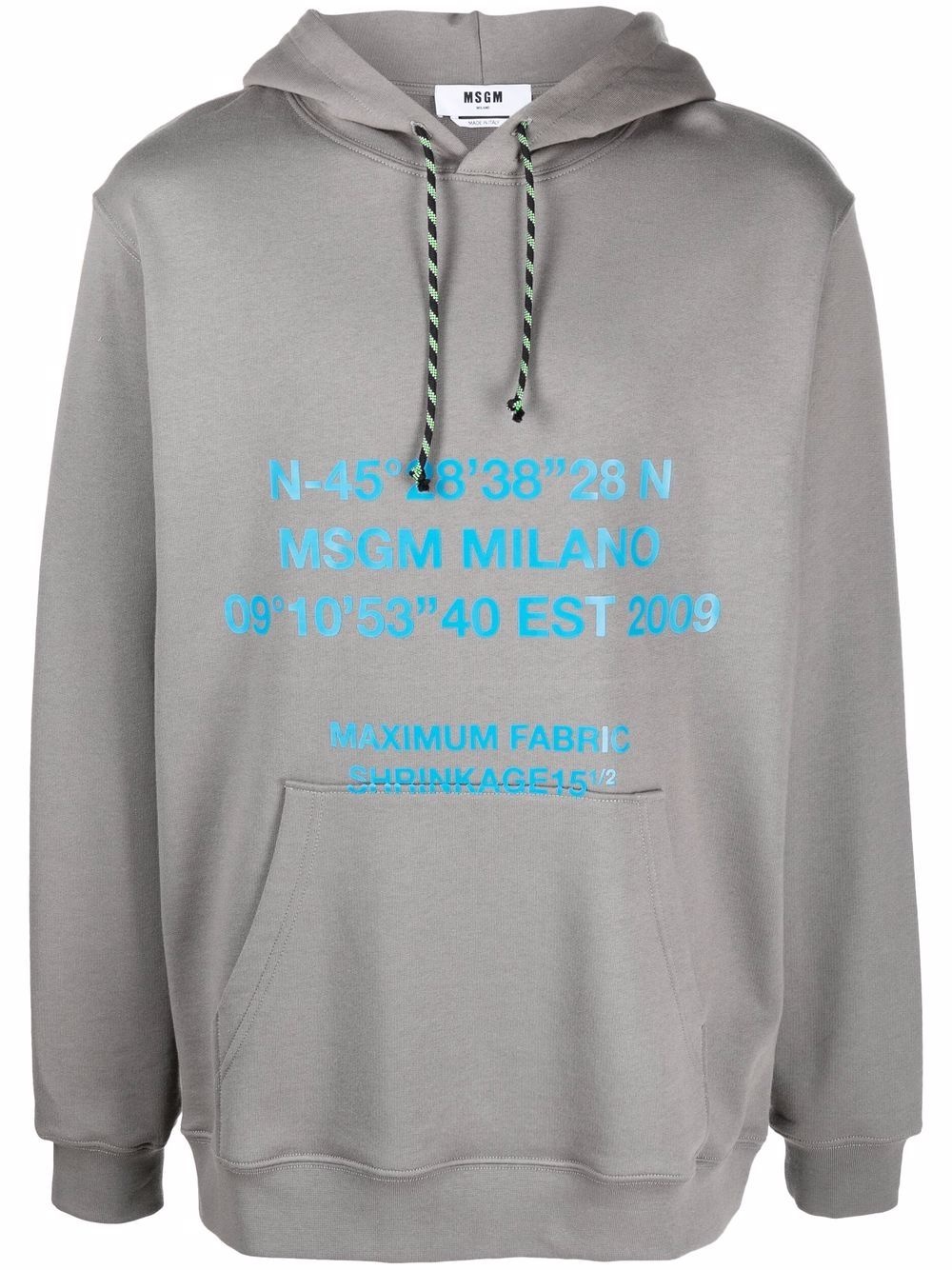 slogan print hoodie - 1