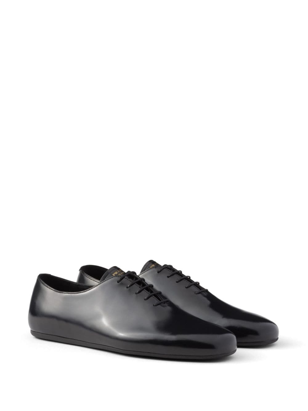 brushed-leather lace-up shoes - 2