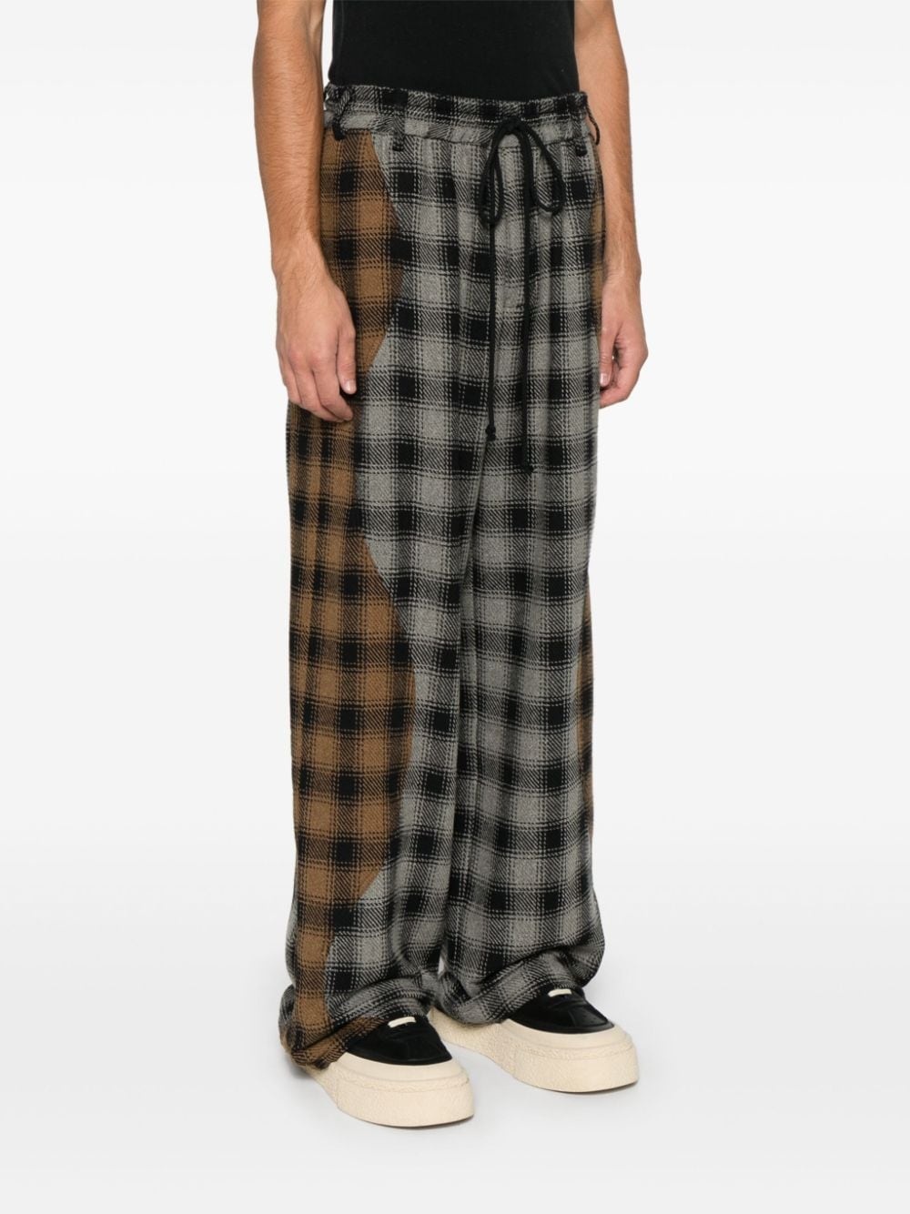 tartan-check trousers - 3