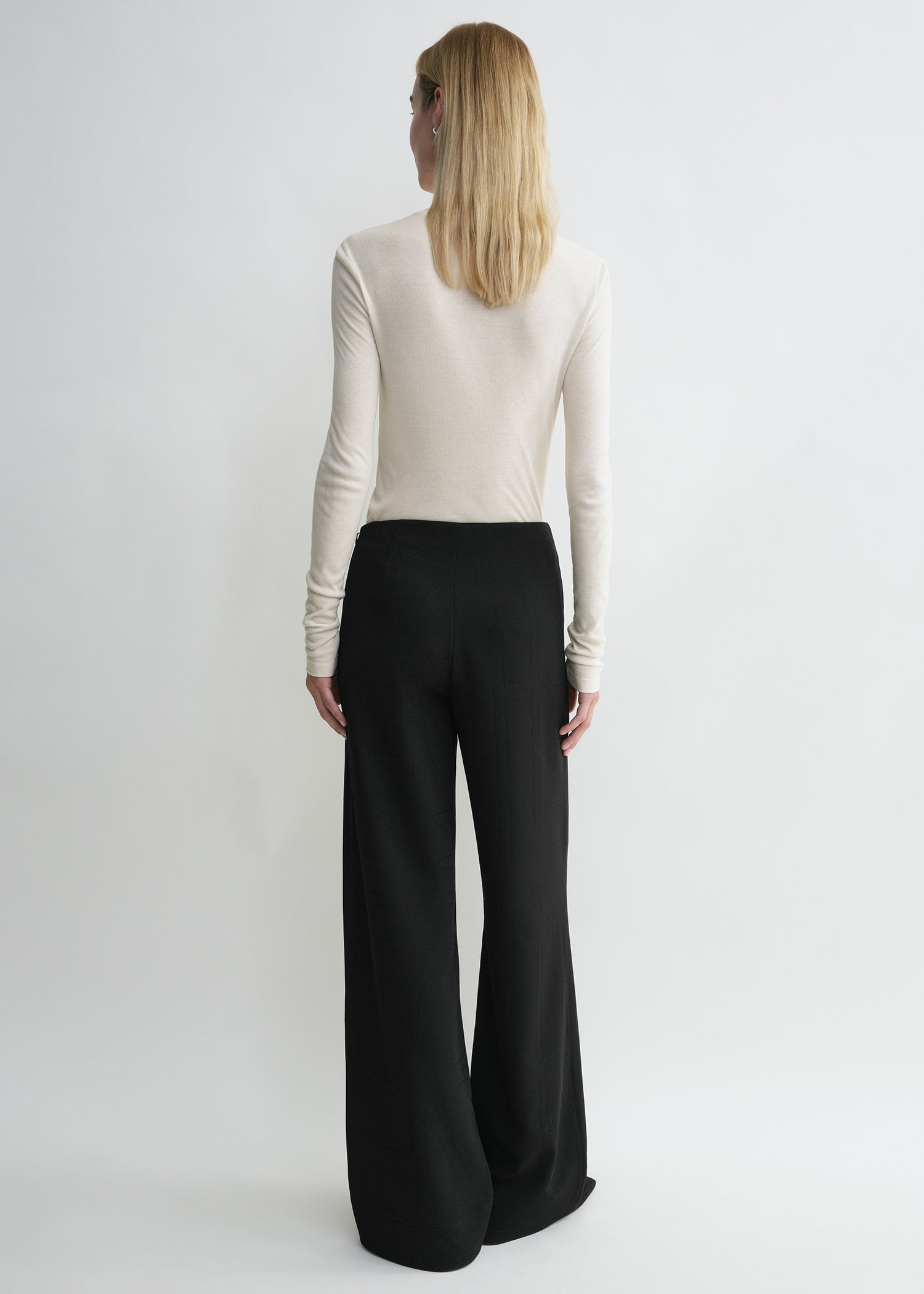 Monogram cady trousers black - 4
