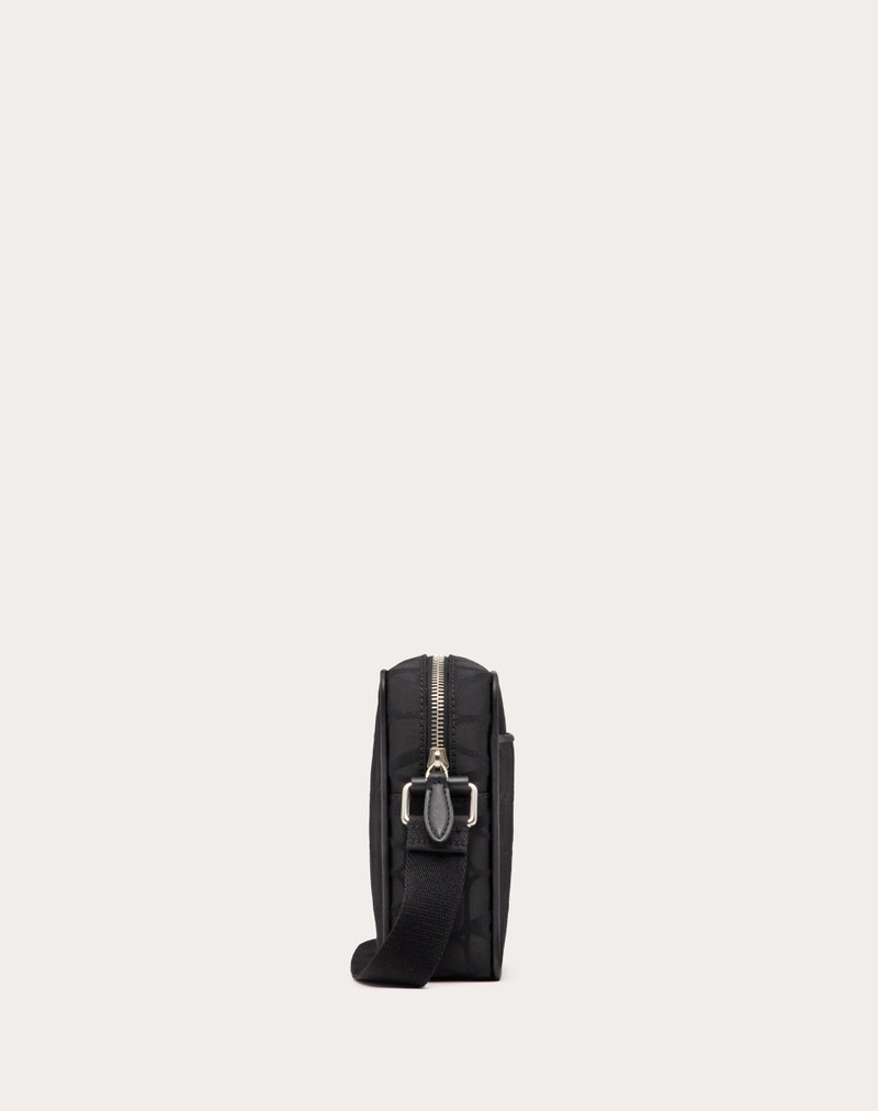 SMALL BLACK ICONOGRAPHE NYLON SHOULDER BAG 5