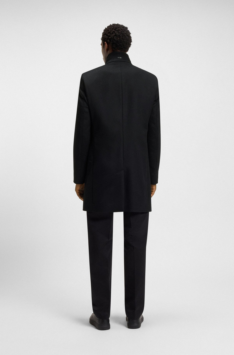SLIM-FIT COAT IN WOOL AND CASHMERE 5